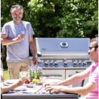 Grill Gazowy Napoleon PRESTIGE 665 INOX z palnikiem do steków i dedykowanym palnikiem do rożna